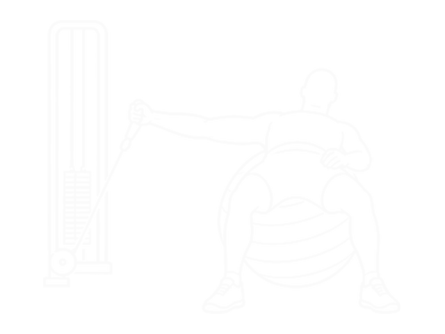Incline One-Arm Cable Fly on Exercise Ball — Start