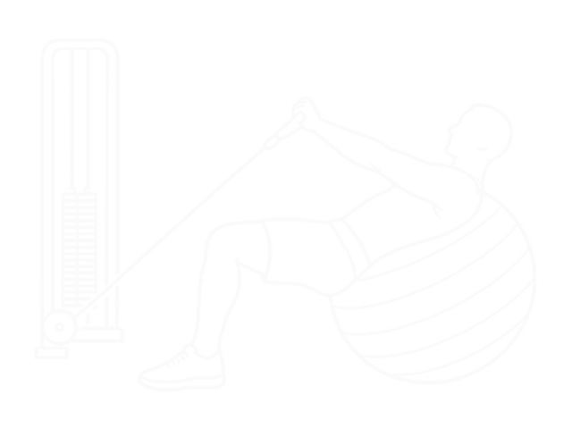 Incline One-Arm Cable Press on Exercise Ball — End