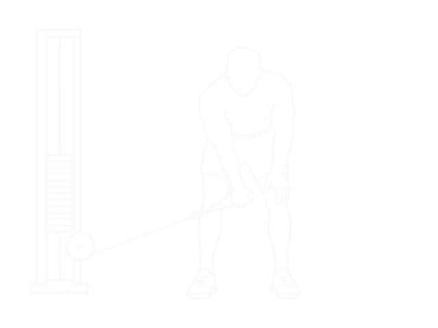 One-Arm Cable Lateral Bent-Over — Start