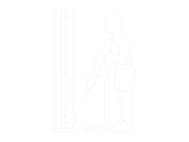 One-Arm Cable Preacher Curl — Start