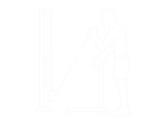 One-Arm Cable Reverse Preacher Curl — End