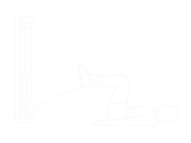 Cable Reverse Crunch — Start