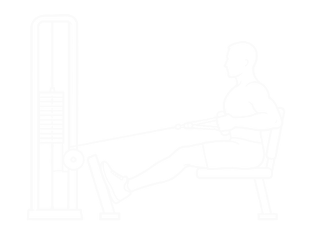 Cable Rope Crossover Seated Row — 끝