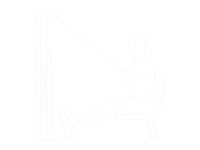 Cable Rope Elevated Seated Row — 끝