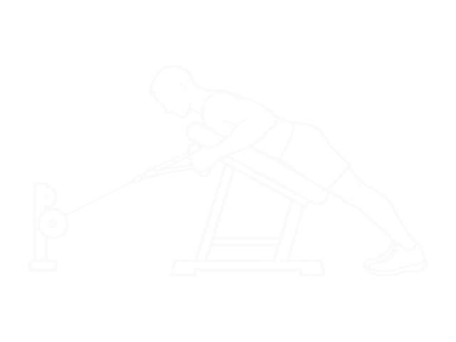 Cable Rope Extension Incline Bench Row — 끝
