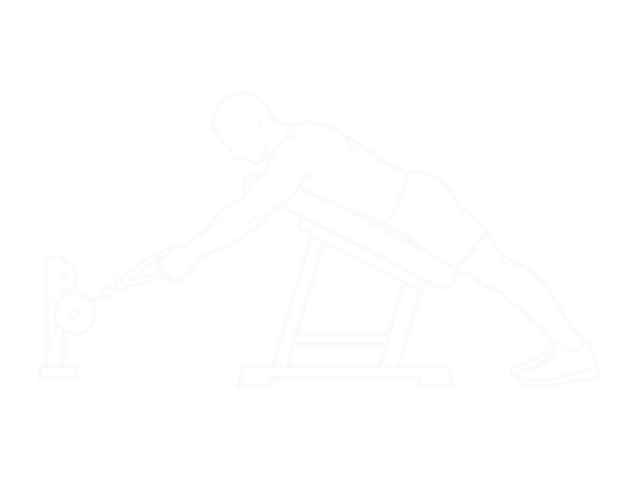 Cable Rope Extension Incline Bench Row — 시작