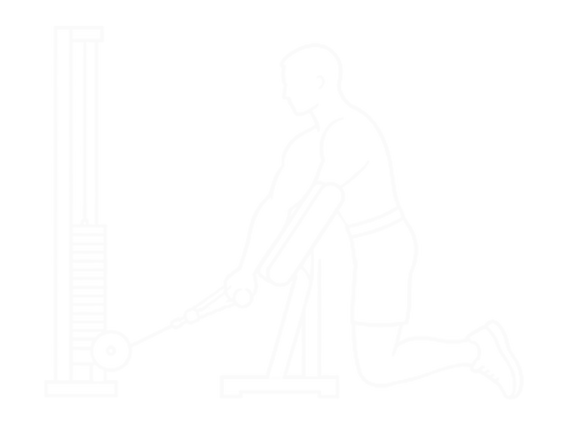 Cable Rope One-Arm Hammer Preacher Curl — Start
