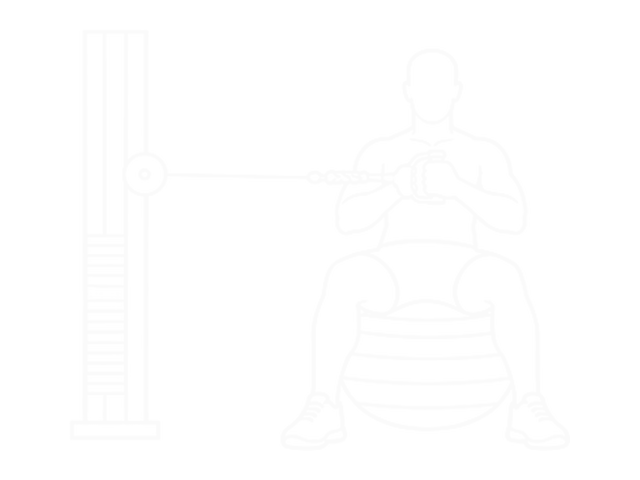 Cable Russian Twists (On Stability Ball) — Start