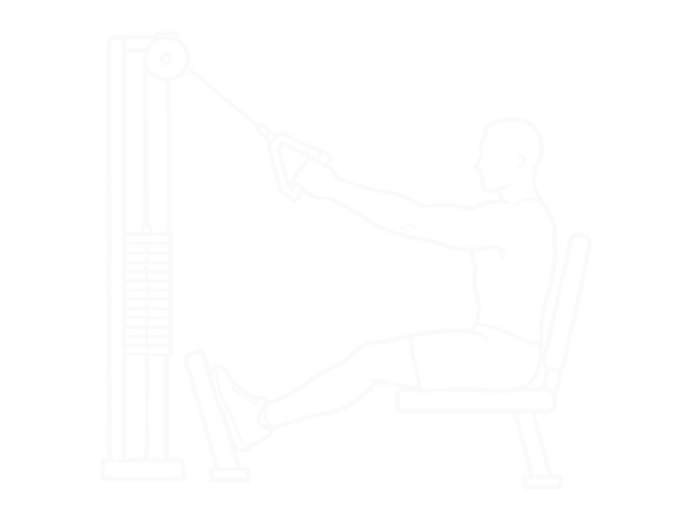 Seated Cable High Row (V-Bar) — Start
