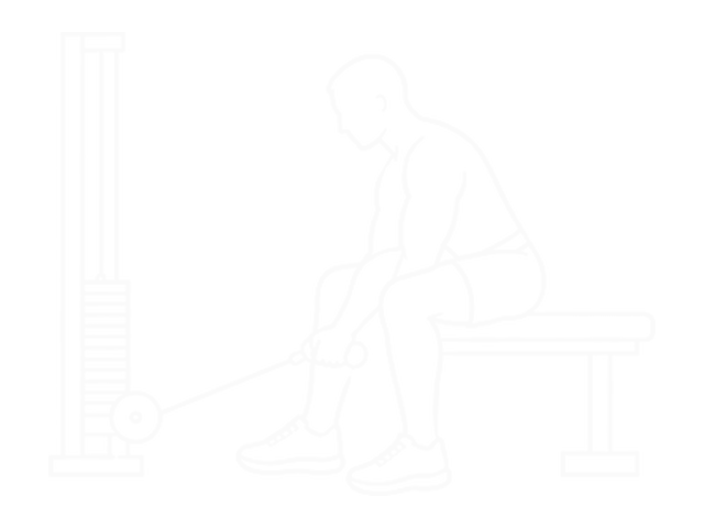 Seated One-Arm Cable Concentration Curl — Start