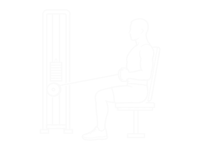 Seated Cable Shoulder Internal Rotation — End