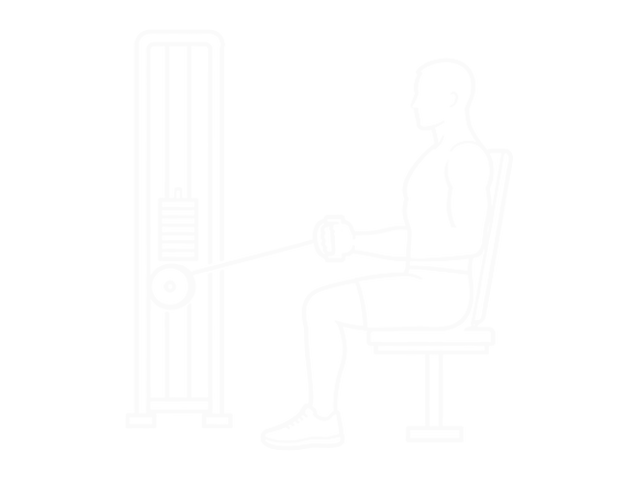 Seated Cable Shoulder Internal Rotation — Start