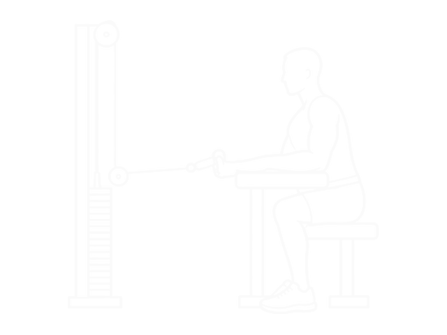 Standing Cable Back Wrist Curl — End