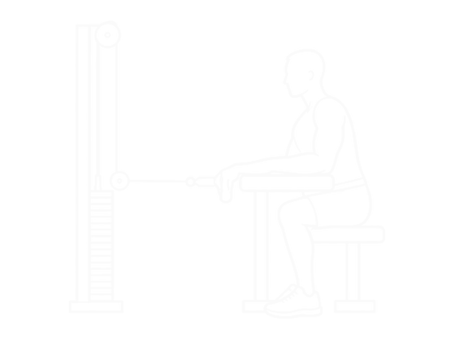 Standing Cable Back Wrist Curl — Start