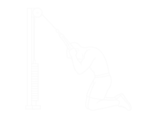 Standing Cable Crunch (With Rope Attachment) — End