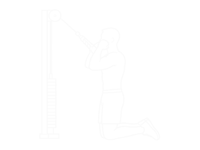Standing Cable Crunch (With Rope Attachment) — Start