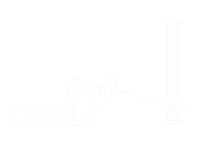 Cable Tuck Reverse Crunch — End