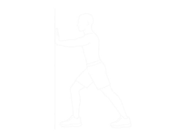 Calf Stretch with Hands Against Wall — 시작