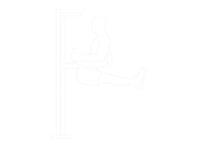 Captains Chair Straight Leg Raise — End