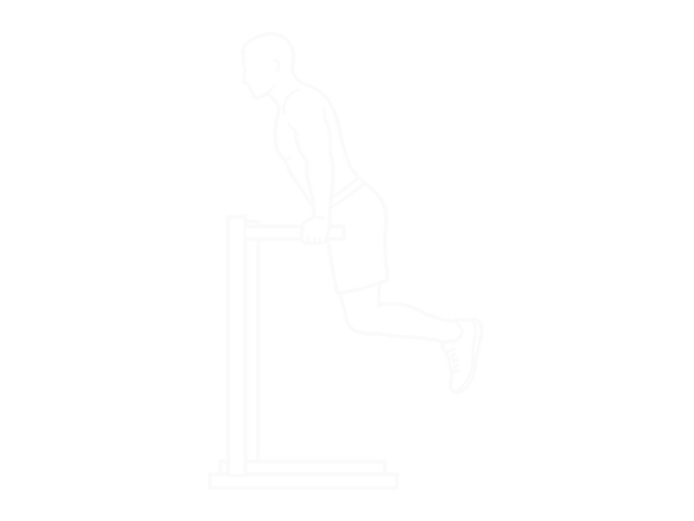 Chest Dip on Straight Bar — Start