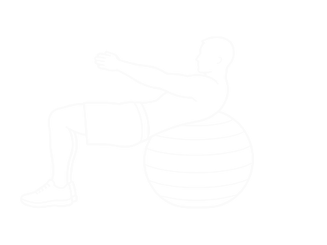 Crunch (On Stability Ball, Arms Straight) — End