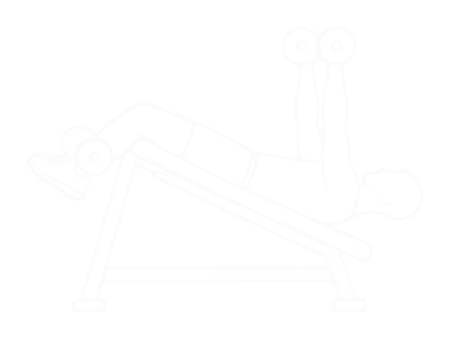 Decline Dumbbell Bench Press — End