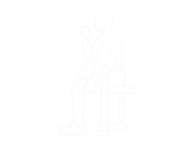 Dumbbell Alternate Hammer Preacher Curl — Start
