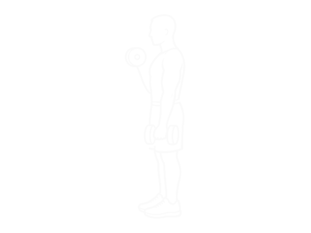 Dumbbell Alternate Preacher Curl — End