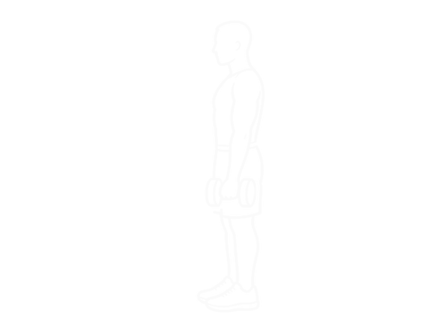 Dumbbell Alternate Preacher Curl — Start