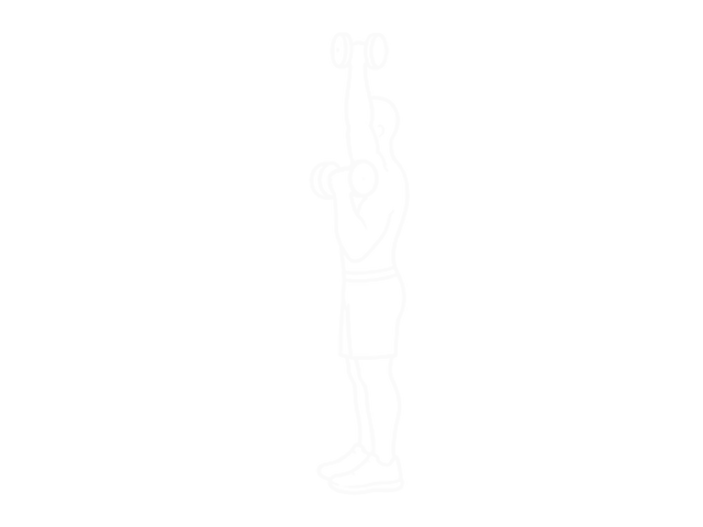 Dumbbell Alternate Side Press — End