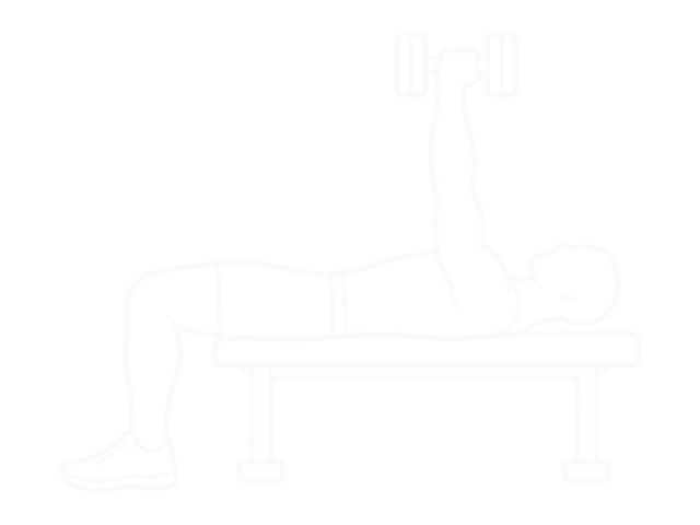 Dumbbell Close-Grip Press — End