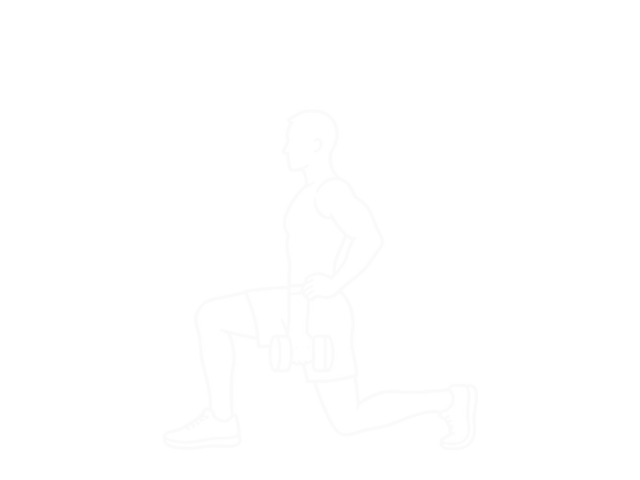 Dumbbell Contralateral Forward Lunge — 끝