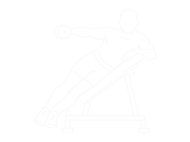 Incline One-Arm Dumbbell Lateral Raise — End