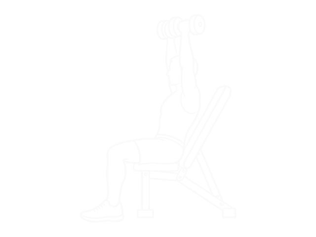 Incline Dumbbell Shoulder Press — End