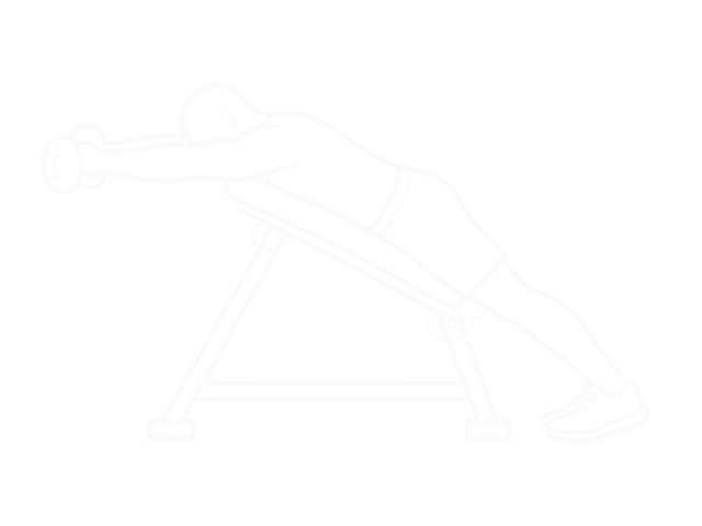 Incline Dumbbell Shoulder Raise — 끝