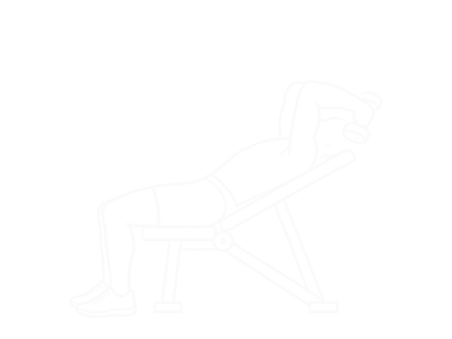 Incline Two-Arm Dumbbell Extension — 끝