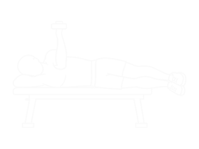 Lying Dumbbell External Shoulder Rotation — End