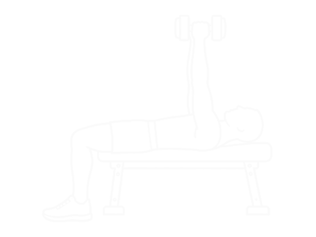 Lying Dumbbell Hammer Press — End