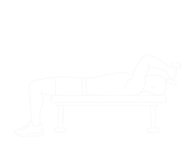 Lying One-Arm Dumbbell Supinated Triceps Extension — 시작