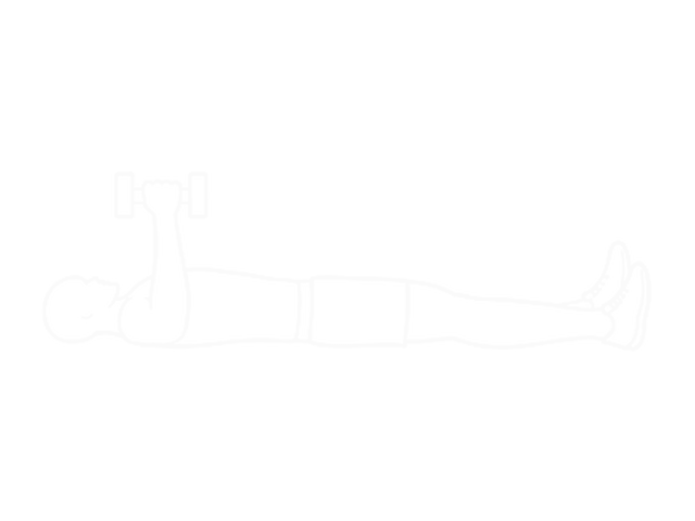 Lying Dumbbell Pronation on Floor — End