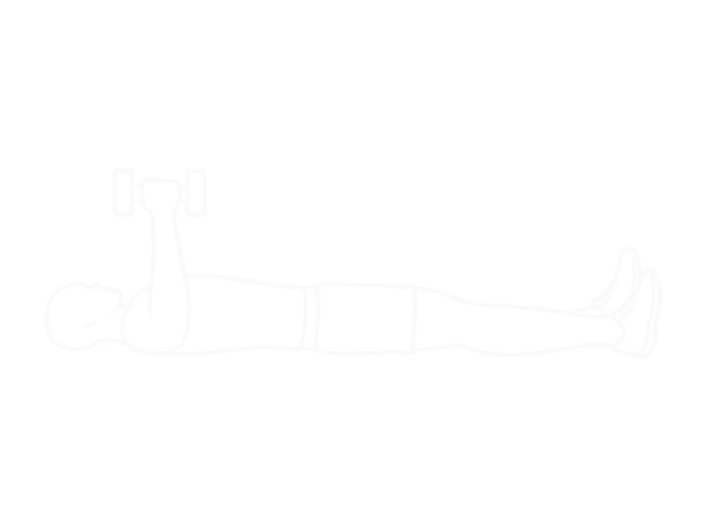 Lying Dumbbell Supination on Floor — End