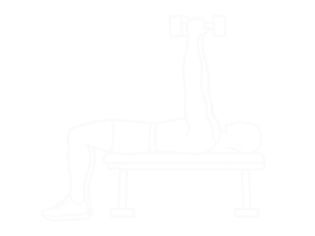 Lying Dumbbell Triceps Extension — End