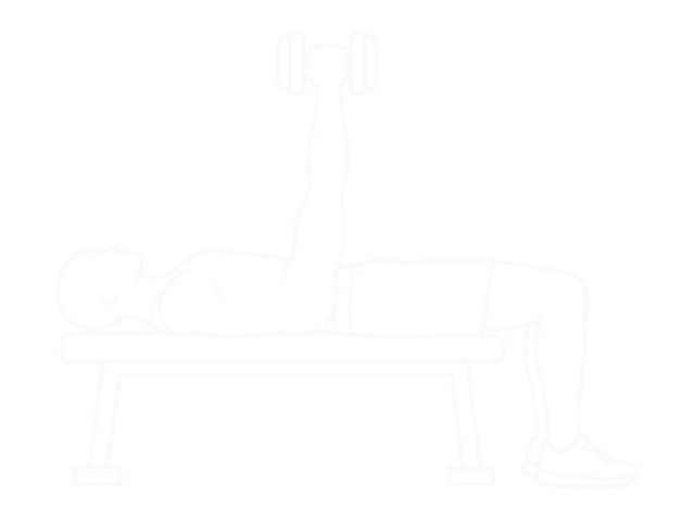 Dumbbell Neutral Grip Bench Press — End
