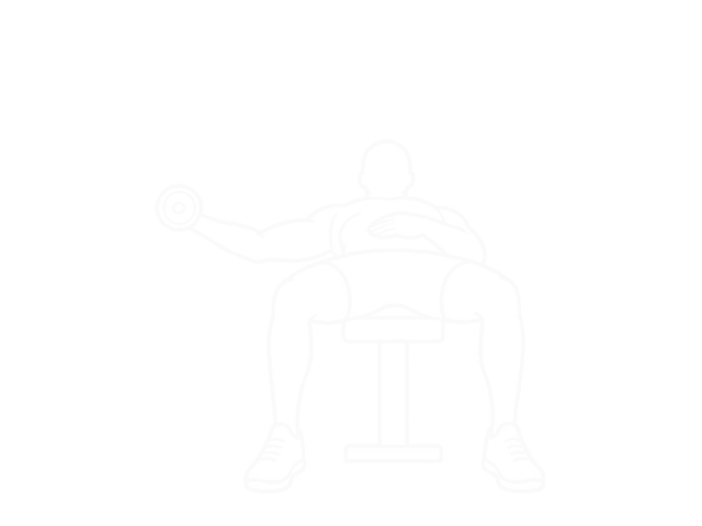 One-Arm Dumbbell Bench Fly — Start