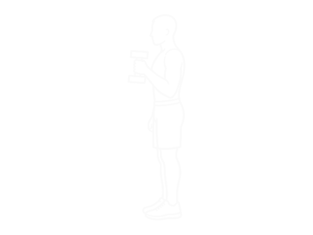 One-Arm Dumbbell Hammer Preacher Curl — End