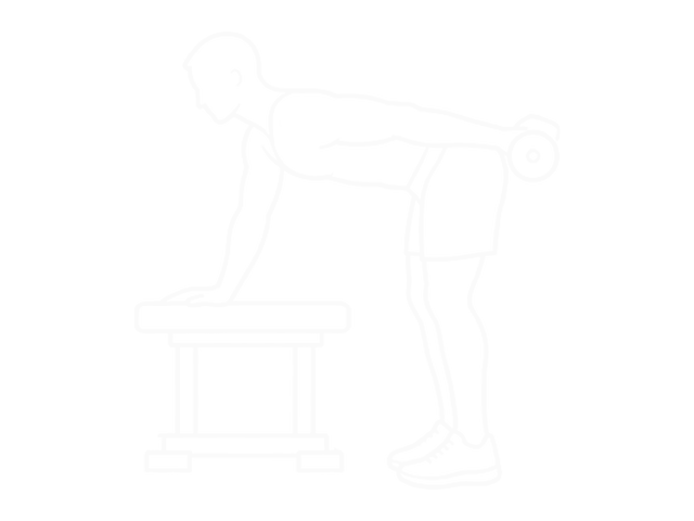 One-Arm Dumbbell Kickback — 끝