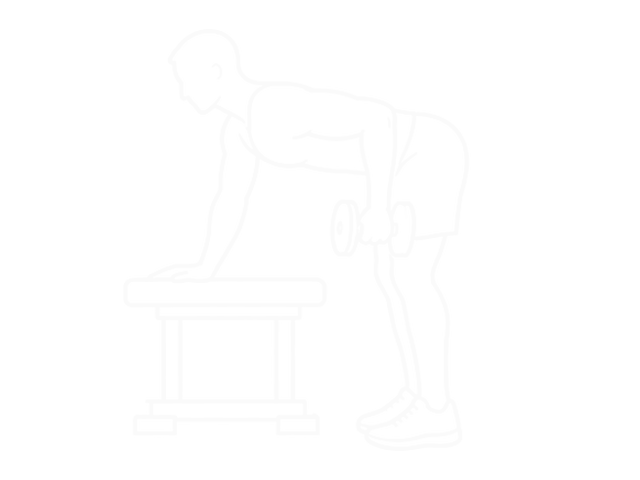 One-Arm Dumbbell Kickback — 시작
