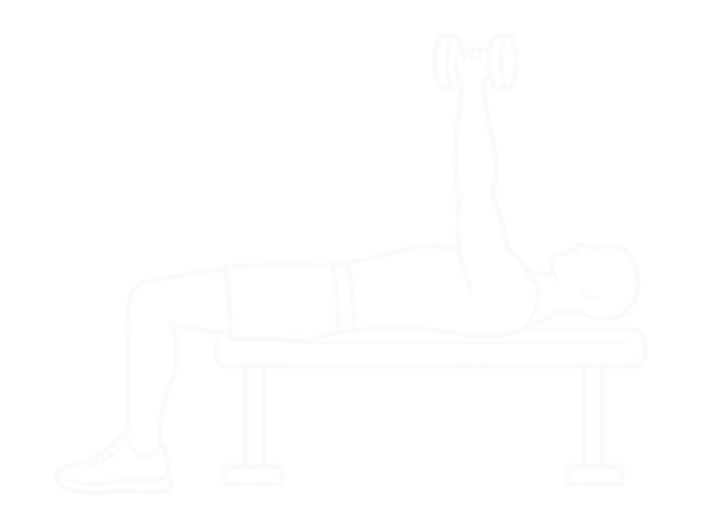 One-Arm Dumbbell Reverse-Grip Press — End