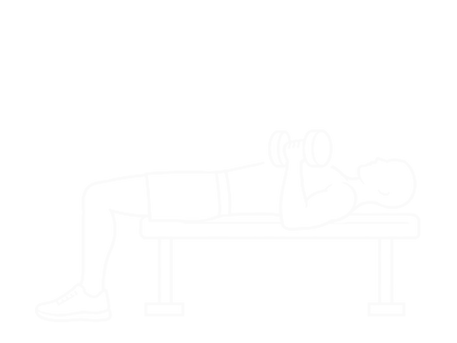 One-Arm Dumbbell Reverse-Grip Press — Start