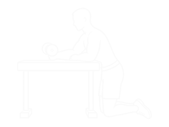 Dumbbell Over Bench One-Arm Neutral Wrist Curl — 끝